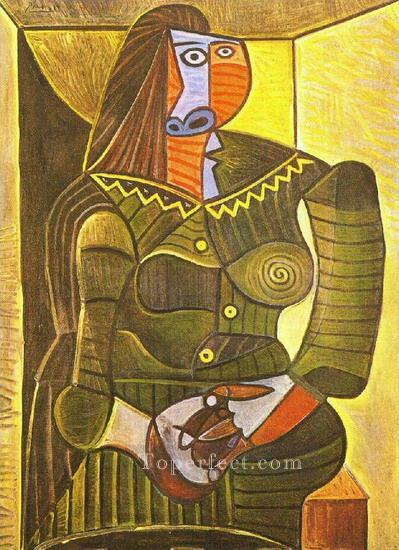 Woman in Green Dora Maar 1943 cubist Pablo Picasso Oil Paintings